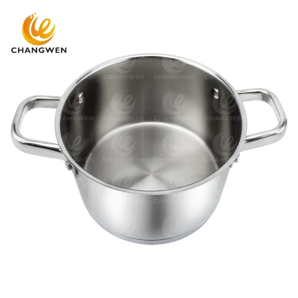 Stainless Steel Stock Pot With Glass Lid
