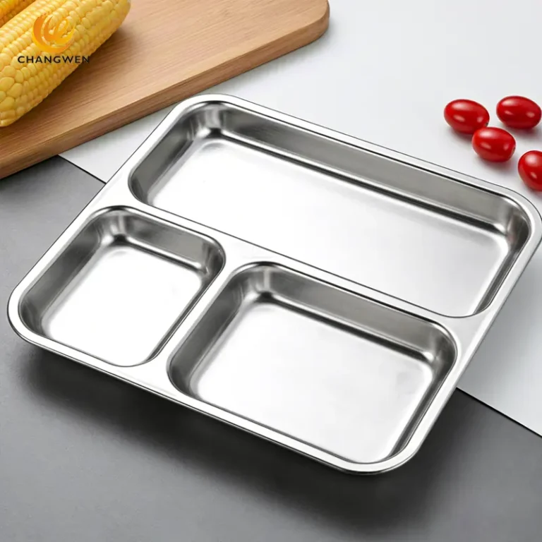 Stainless Steel Metal Eating Plates